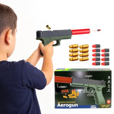 Imagem de Pistola de Brinquedo Lançador de Dardos e Projeteis Infantil Super Gloc k