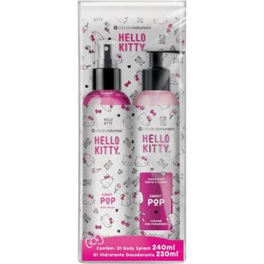 Imagem de Cia da Natureza, Hello Kitty, Kit Body Splash 240 ml e hidratante para o corpo e rosto 230 ml, Sweet Pop