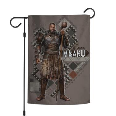 Imagem de WinCraft Bandeiras de jardim 2 lados 31,8 cm x 45,7 cm Pantera Negra Marvel BPAN M'BAKU