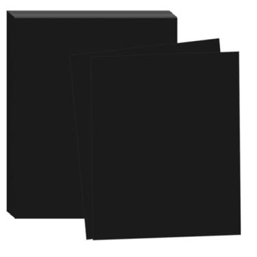 Imagem de MulianBox Cartolina preta 21 x 29 cm, pacote com 30 230 gsm/38,6 kg de espessura, papel-cartão, capa pesada, papel grosso para artesanato, pintura, confecção de cartões