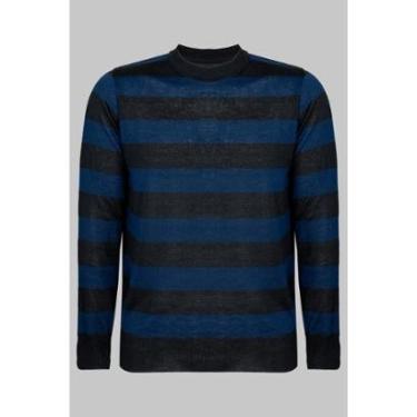 Imagem de Suéter Signature Listrado ML Preto-Masculino