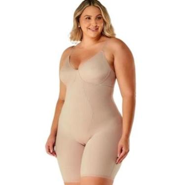 Imagem de Body Modelador Macaquinho Plus Size de Média Compressão Vi Lingerie-Feminino