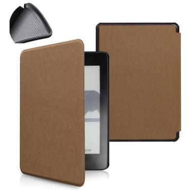 Imagem de Yzlvigrous Capa de Padrão Cruzado para Kindle Paperwhite 7/6/5ª Geração 2015/2013/2012, Tampa de 6 Polegadas com Sono Automático e Acordar, TPU Mole de Volta, Modelo: DP75SDI /EY21