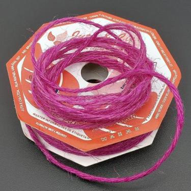 Imagem de Rolos Fio De Juta Decoração Natal Cordão Rosa 20m Kit 6pçs - Genérico,