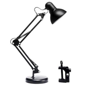 Imagem de Luminária Mesa 2X1 Lâmpada Articulável Base Garra Flex - GIMPO, 110V, 