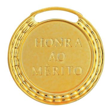 Imagem de Kit Com 10 Medalhas Vitória Honra ao Mérito 35001 35MM Com Fita-Unissex