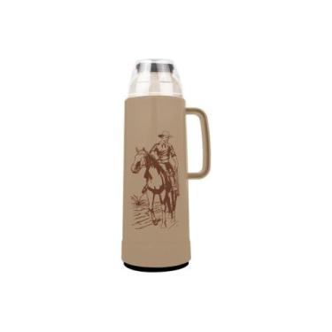 Imagem de Mor - Garrafa Térmica Use Farroupilha Bege Cavalo 1 Litro