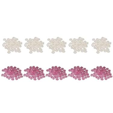 Imagem de Flor 3D decoração de unhas mudança de luz acessórios de arte de unhas de resina fofa requintada mudança de cor UV decorações de unhas para mulheres meninas salão de beleza faça (Rosa Vermelha)