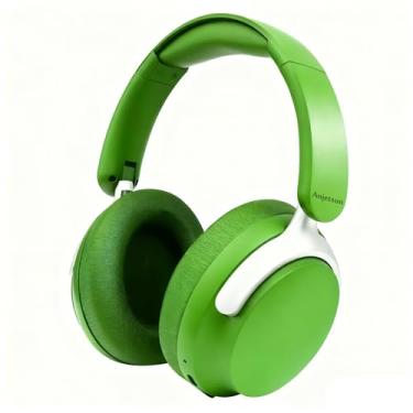 Imagem de Anjetsun Wireless Over Ear Headphones with Mic, 80H Playtime & 800mAh Fast Charge, ANC Noise Cancelling & Transparency Mode, Over The Head Headphones for Work Travel(Tundra Sage)