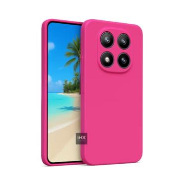 Imagem de Capa Capinha Case Compatível Xiaomi Poco X7 Silicone Aveludada Anti Impacto Reforçada Emborrachado Com Proteção De Câmera Premium (ROSA PINK)