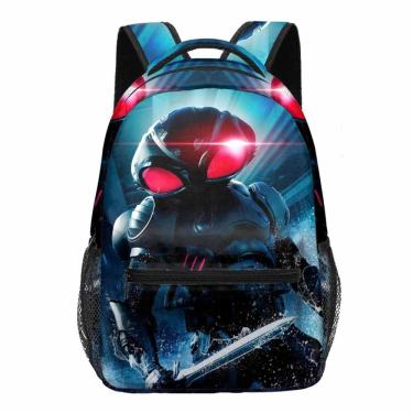 Imagem de Mochila Aquamans Davids Hydes Cartoon Kids School Oxford
