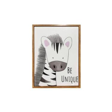 Imagem de Quadro Decorativo Laço Bebê 40x30 cm - LACO BEBE, 30X40, ZEBRA BE UNIQ