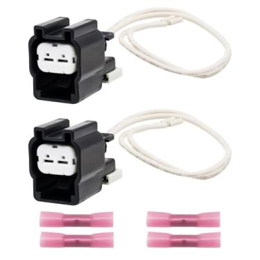 Imagem de SHOZHO 88988506 2 peças conector do motor do ventilador de resfriamento adequado para Buick Equinox para Pontiac GXP FWD 2008 2009 para Suzuki 2006-2009 Equinox Suzuki XL-7 Repalces 88988506 PT2188