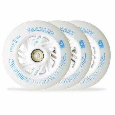 Imagem de Jogo de Rodas Traxart LED Branco 110mm/85A DY-002
