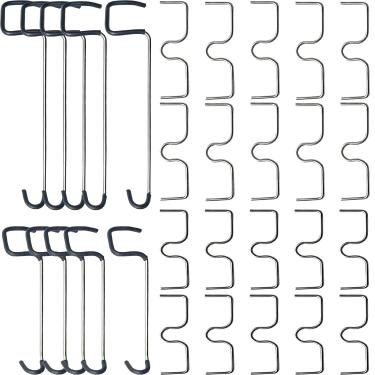 Imagem de 30 peças extrator de galhos de árvores frutíferas, estilo misto em forma M e envolto em mangueira 50 × M 9 e 13 cm, 10 × espalhador de galhos de árvores frutíferas 25 cm e 17 cm para dobrar galhos