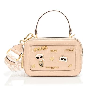 Imagem de Karl Lagerfeld Paris Simone Pin Camera Crossbody, Shell