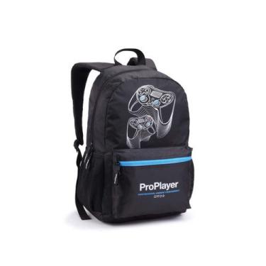 Imagem de Mochila Escolar Infantil Costas Gamer Pro Player Meninos - Seanite, Pr