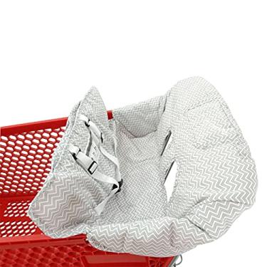 Imagem de Cobertor multifuncional 2-em-1 para carrinho de compras infantil cadeira alta com almofada macia espessada Suporte trans