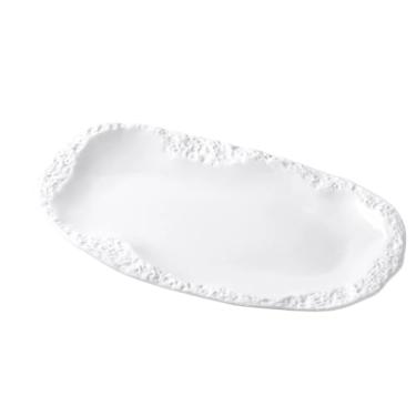 Imagem de Prato de peixe de cerâmica multifuncional de grande capacidade peixe a vapor doméstico minimalista criativo prato de sushi prato de jantar de frutos do mar prato de jantar de comida ocidental adequado