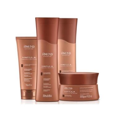 Imagem de Amend Expertise Marula Fabulous Shampoo 250ml + Condicionador 250ml + Mascara 300ml + Leave-in 180ml