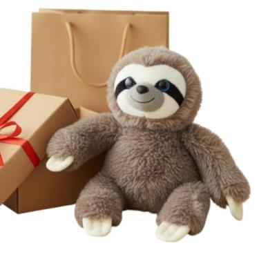 Imagem de Pelúcia de Preguiça Antialérgica Ursinho de Pelúcia Fofa Ideal para Presente (Preguiça Cinza)