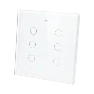 Imagem de Interruptor De Luz Inteligente WiFi 4x4 Com Sensor De Toque Compatível