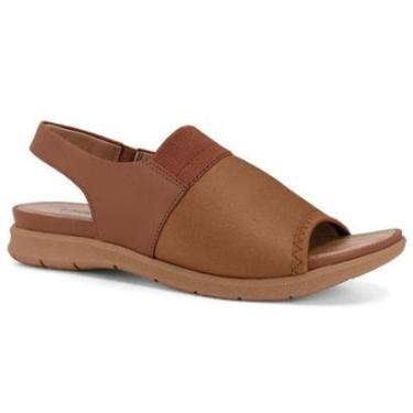 Imagem de Sandália Feminina Papete Elastano Canela Usaflex AA30016-Feminino