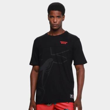 Imagem de Camiseta NBA Mitchell & Ness Fullface Masculina, Preto, G