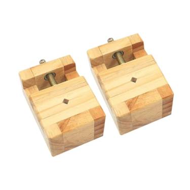 Imagem de OHPHCALL 2 peças de grampo de madeira para dispositivo de gravação de entalhe de selo, grampo profissional de torno de madeira, entalhe em madeira