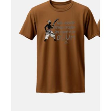 Imagem de Camiseta Não Existe Caminho Fechado Para Quem É De Ogum 100% Algodão U