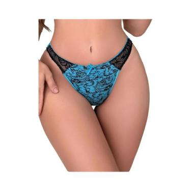 Imagem de Calcinhas Sexy De Renda Para Mulheres, Lingerie De Biquíni Respirável 