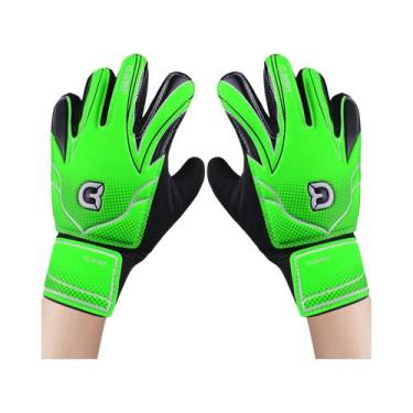 Imagem de 1 par de luvas de goleiro de futebol antiderrapantes com proteção de p