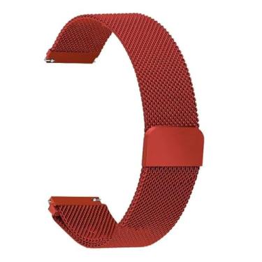 Imagem de BDNJN Pulseira milanesa para Samsung Galaxy Watch 5/4 de 44 mm e 40 mm/5 Pro/4 Classic/Active 2 de 20 mm/22 mm para Huawei Gt 2/2e/3/4/5 Pro, 20mm, Ágata