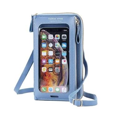 Imagem de Pequena bolsa tiracolo para celular feminina mini bolsa transversal