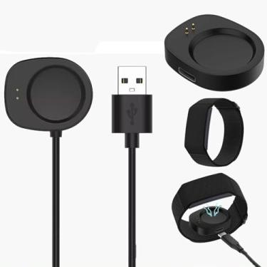 Imagem de Jiawu Cabo Carregador de Relógio, Base Magnética de Carregamento Rápido USB Com Proteção contra Sobretensão de Sobrecorrente, para Relógio Inteligente T Rex 3 Balance 2 Helio Stra