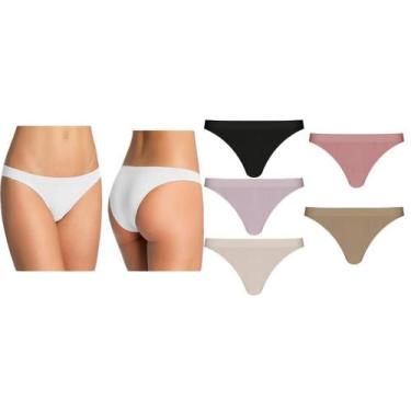 Imagem de Kit 4 Calcinhas Tanga Loba Microfibra Conforto Premium - Lupo, Sortida