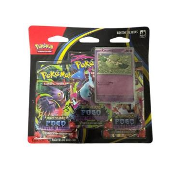 Imagem de Blister Triplo Pokémon Cottonee ME02 fogo Fantasmagórico