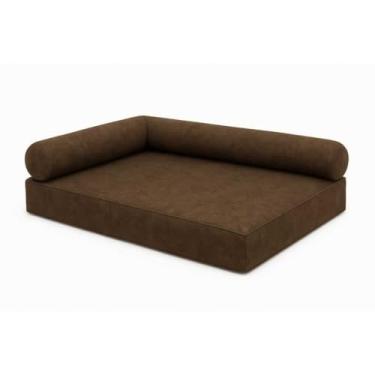 Imagem de Cama Pet M/G 80x60cm para Cachorro Médio e Grande – Cama Confortável, Macia e Resistente(marron)