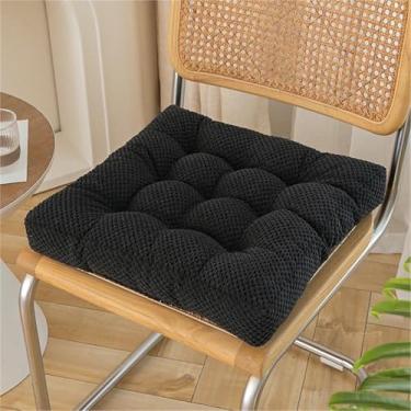 Imagem de Almofadas quadradas para cadeiras de jantar, almofadas de assento grossas e macias, almofadas fofas e confortáveis ​​para cadeiras, para uso interno/externo em cozinhas
