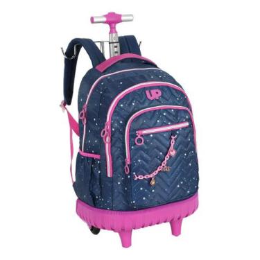 Imagem de Mochila Rodinhas Escolar Viagem Feminina Up4You Menina Grand
