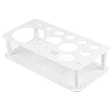 Imagem de Phefop Suporte para Kit de Bartender, Suporte para Coqueteleira Profissional de Plástico Branco, para Ferramentas de Barra que Economiza Espaço, Design Elegante para Entusiastas e (Grande)