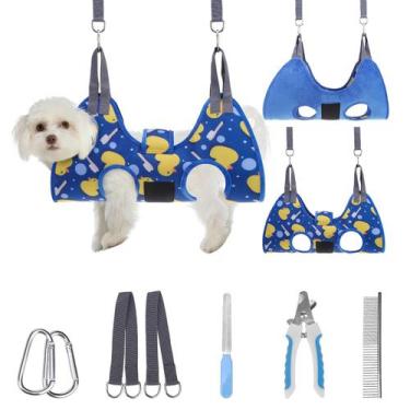 Imagem de Arnês Grooming Hammock PAWCHIE para cães e gatos + Acessórios