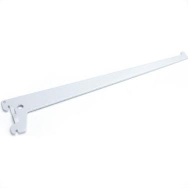Imagem de Suporte Prateleira Fico Branco 40Cm 2 Garras Trilho, Branco, Metal, aç