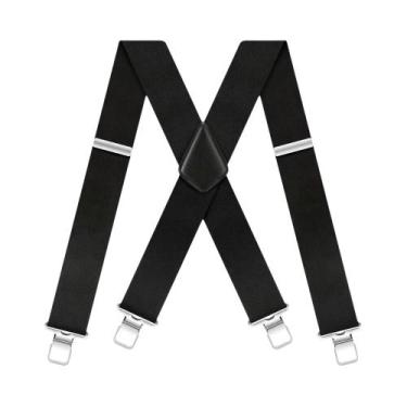 Imagem de Suspensórios De Trabalho Masculinos Reforçados De 2 Polegadas De Largu