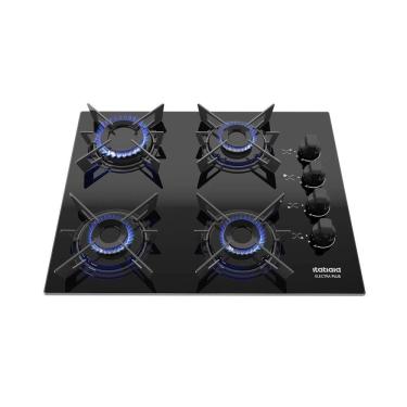 Imagem de Cooktop 4 Bocas a Gás Itatiaia Electra Plus com Acendimento Automático Bivolt Preto