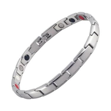 Imagem de Pulseira De Terapia Magnética De Hematita Unissex, Auxiliar Do Sono, B