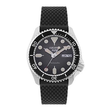 Imagem de Seiko Relógio analógico masculino automático com pulseira de silicone SRPD73K2