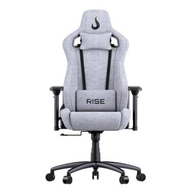 Imagem de Cadeira Gamer Rise Mode Z5, Ângulo Ajustável, Braço 4D, Cinza Claro, T