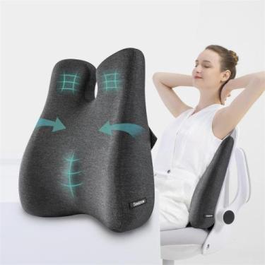 Imagem de Almofada de apoio lombar Almofada ergonômica Seeknow Memory Foam