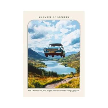 Imagem de Pôster De Hogwarts Em Tela, Arte De Parede Com Estampa Da Rua Diagon, 